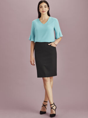 Womens Siena Bandless Pencil Skirt