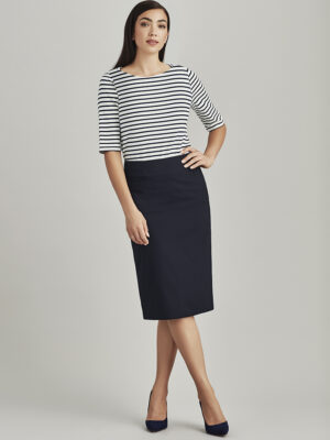 Womens Comfort Wool Stretch Relaxed Fit Lined Skirt