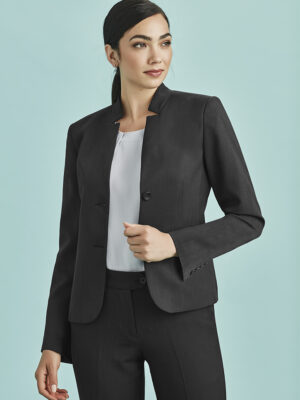 Womens Cool Stretch Short Jacket with Reverse Lapel