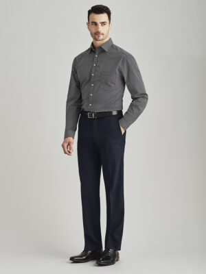 Mens Comfort Wool Stretch Adjustable Waist Pant