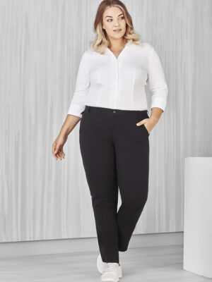 Womens Comfort Waist Straight Leg Pant