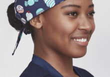 Unisex Printed Scrub Cap