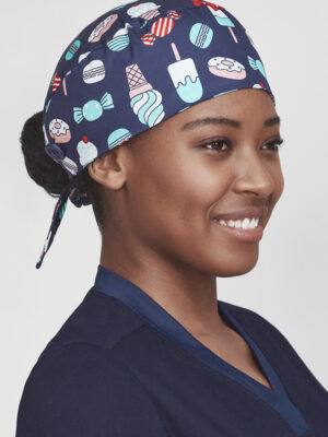 Unisex Printed Scrub Cap