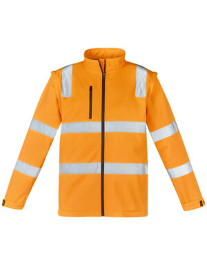 Unisex Hi Vis VIC Rail 2 In 1 Softshell Jacket