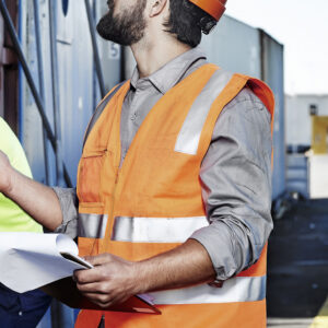 Unisex Hi Vis Zip Vest