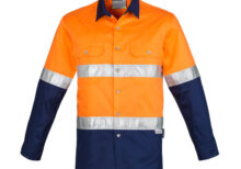 Mens Industrial Long Sleeve Shirt - Hoop Taped