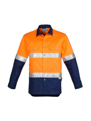 Mens Industrial Long Sleeve Shirt - Hoop Taped