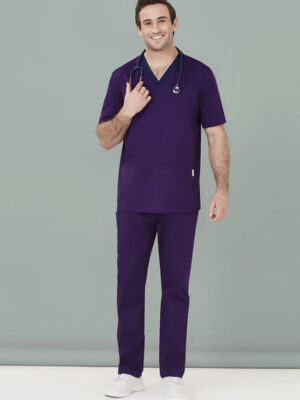 Mens Riley Stretch Scrub Top