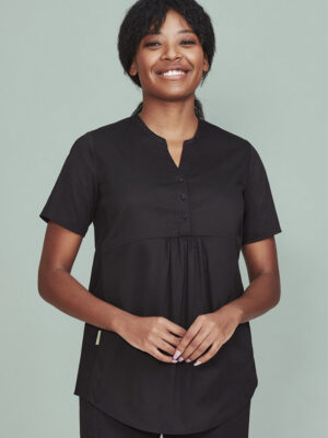 Womens Rose Tunic Scrub Top