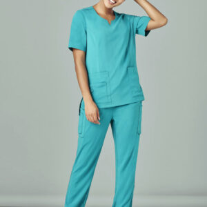 Womens Avery Round Neck Scrub Top