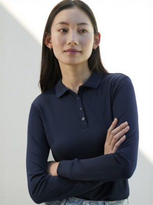 Womens Action Long Sleeve Polo