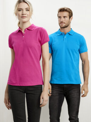 Mens Neon Short Sleeve Polo