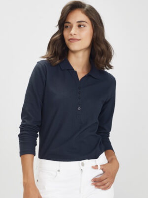Womens Crew Long Sleeve Polo