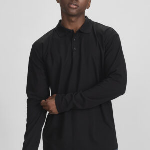 Mens Crew Long Sleeve Polo