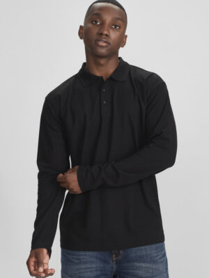 Mens Crew Long Sleeve Polo