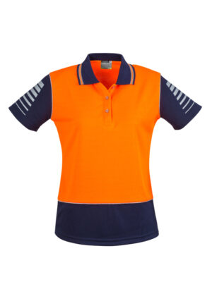 Womens Hi Vis Zone Short Sleeve Polo