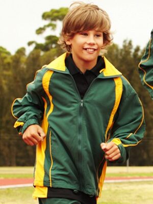 Kids Track Suit Jacket With Contrast Panels